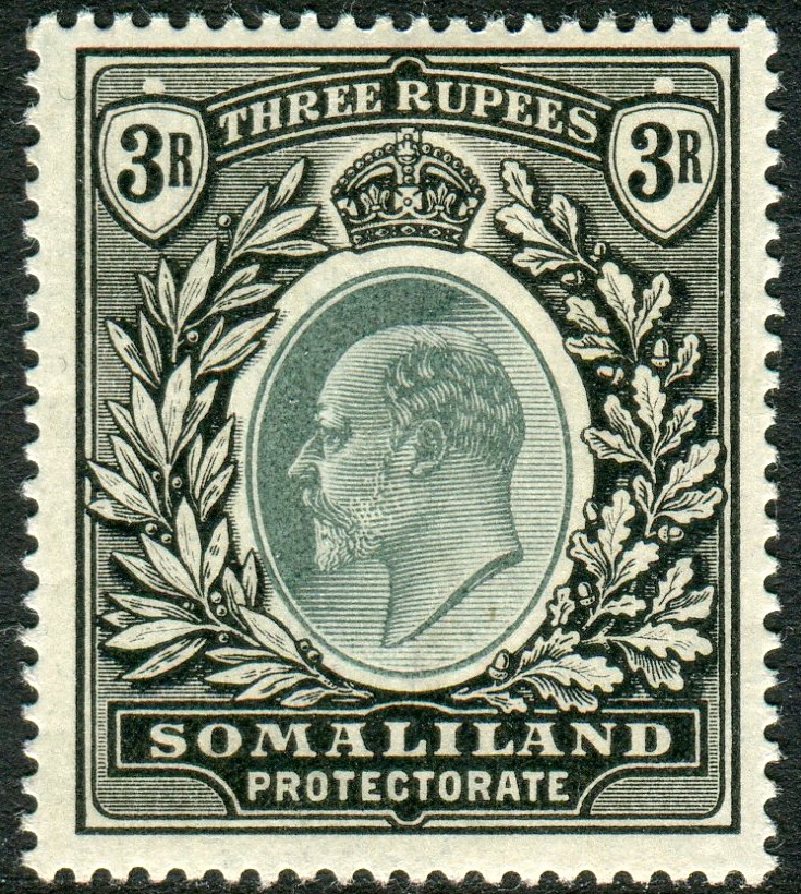 SOMALILAND-1904 3r Green & Black