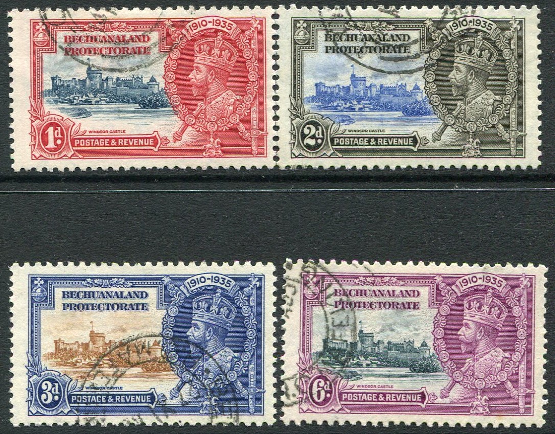 BECHUANALAND-1935 Silver Jubilee Set Sg 111-114 FINE USED V32954