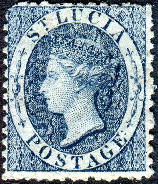 ST LUCIA-1863 1d Indigo | Imperium Stamps Ltd