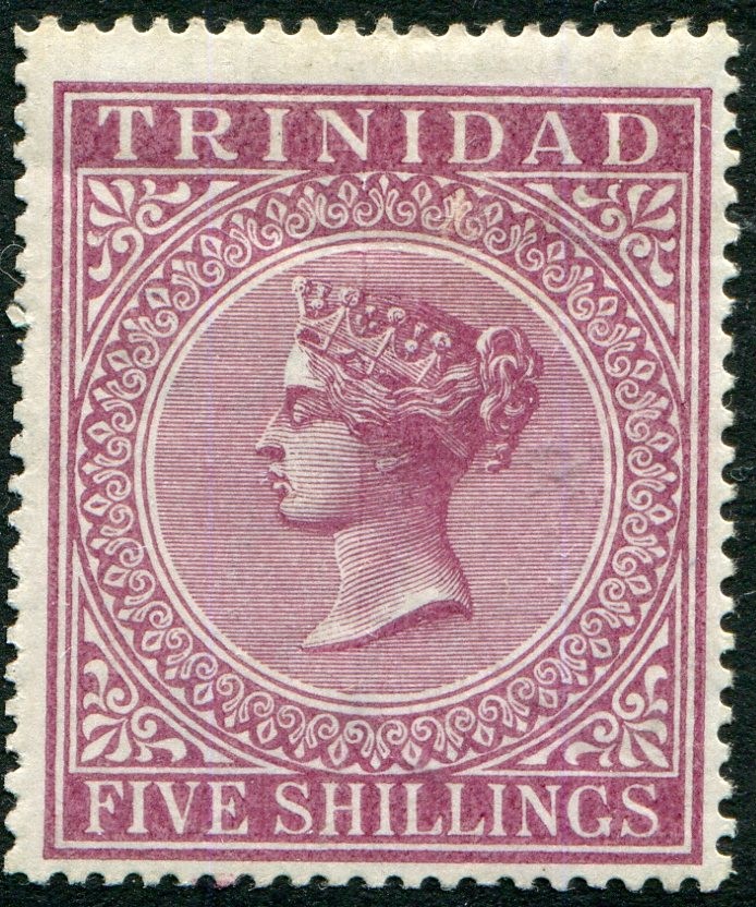 TRINIDAD-1894 5/- Maroon