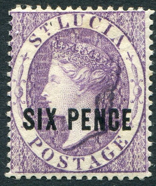 ST LUCIA-1882-84 6d Violet | Imperium Stamps Ltd