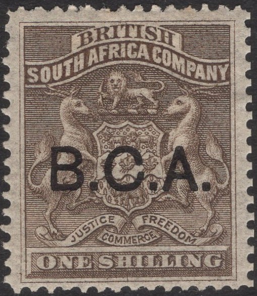 BRITISH CENTRAL AFRICA-1891-95 1/- Grey-Brown Sg 7 MOUNTED MINT