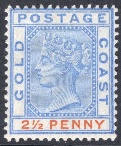 GOLD COAST-1891 2½d Ultramarine & Orange Sg 14 MOUNTED MINT | Imperium ...