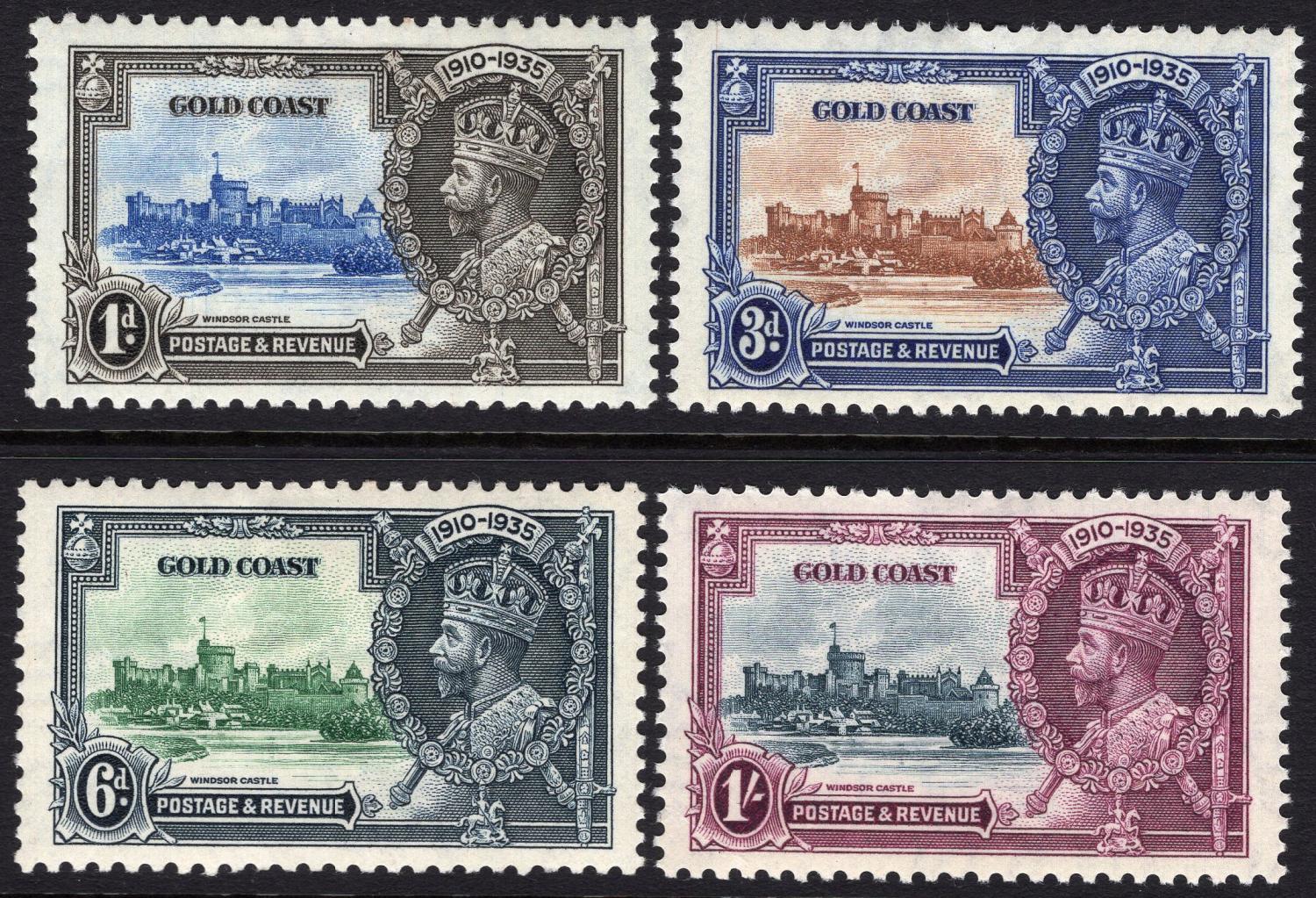 GOLD COAST-1935 Silver Jubilee Set Sg 113-116 MOUNTED MINT | Imperium ...