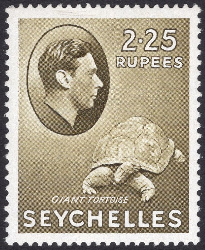 SEYCHELLES-1942 2r25 Olive (ordinary paper) Sg 148a UNMOUNTED MINT