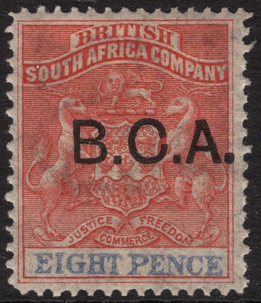 BRITISH CENTRAL AFRICA-1891-95 8d Rose-Lake & Ultramarine Sg 6 MOUNTED MINT