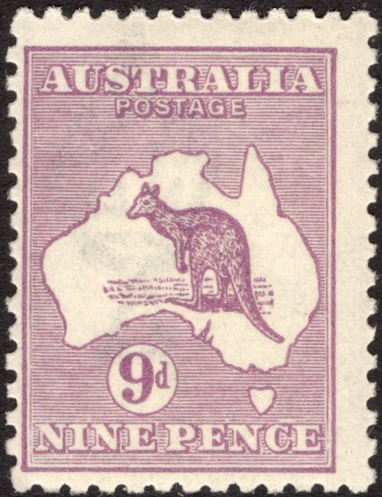 AUSTRALIA-1916 9d Violet