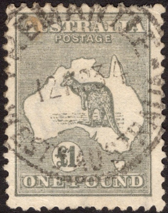 AUSTRALIA-1924 £1 Grey