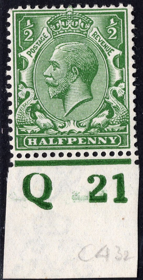 GB-Sg 351 ½d Green