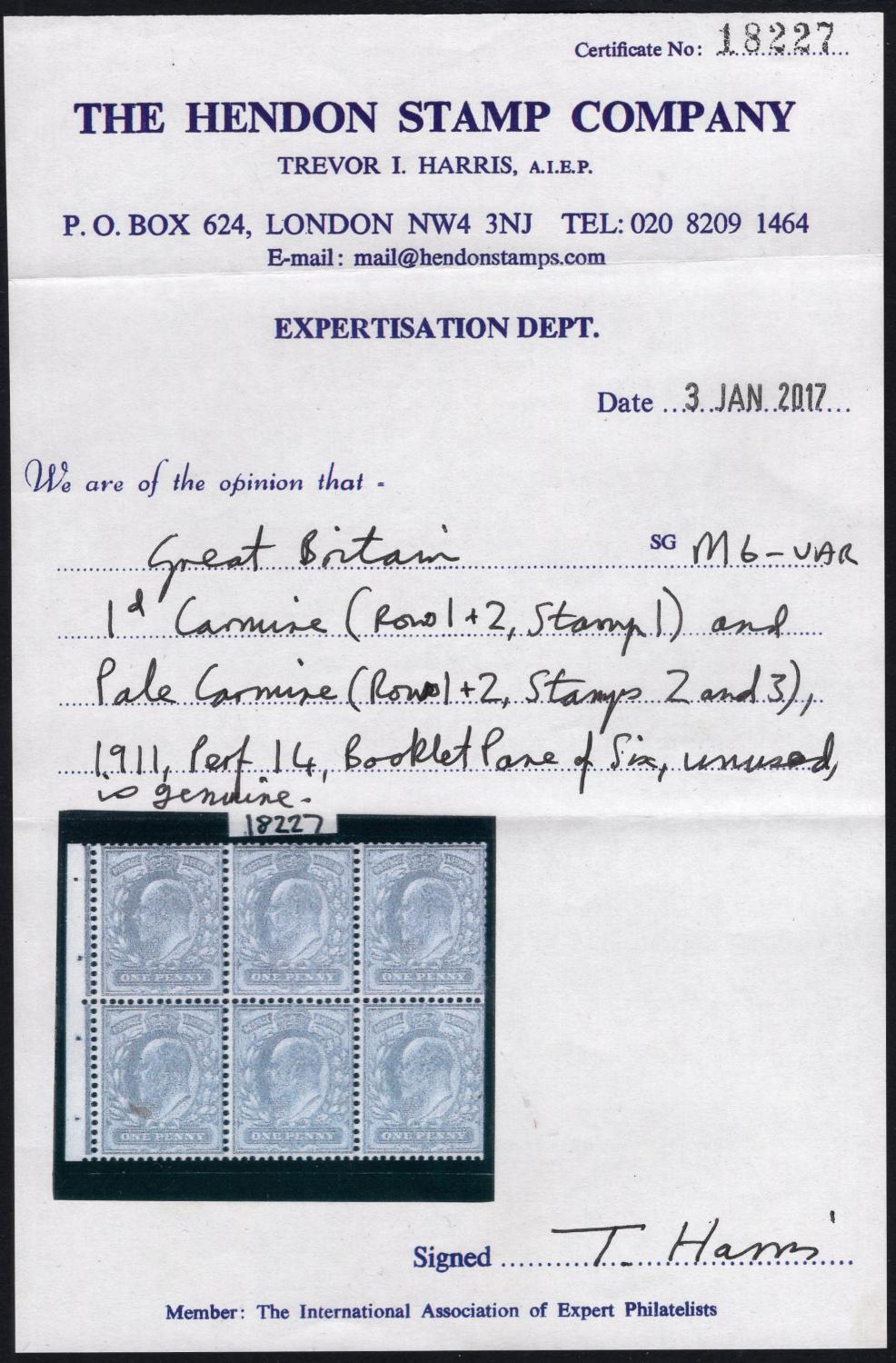 GB-Sg 272 Spec M6 var UNLISTED 1d Carmine - Image 3