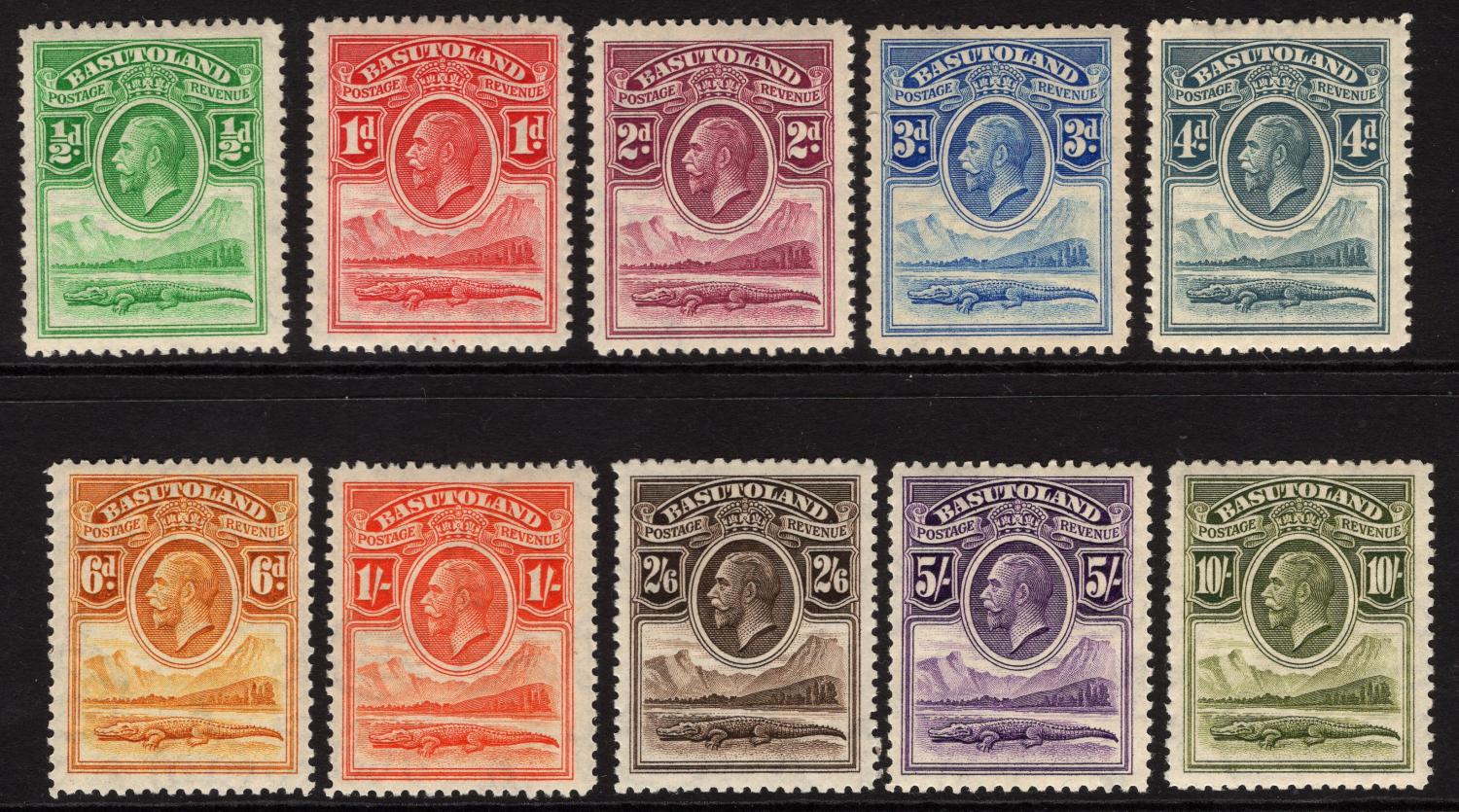 BASUTOLAND-1933 Set to 10/-