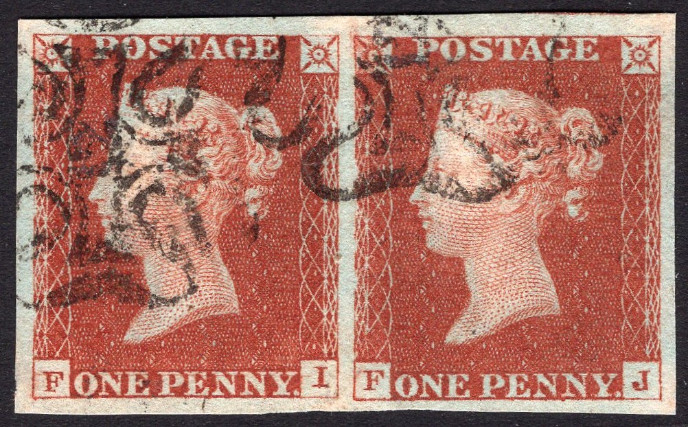 GB-Sg 8m 1d Red Plate 38 FI-FJ No 12 in Maltese Cross