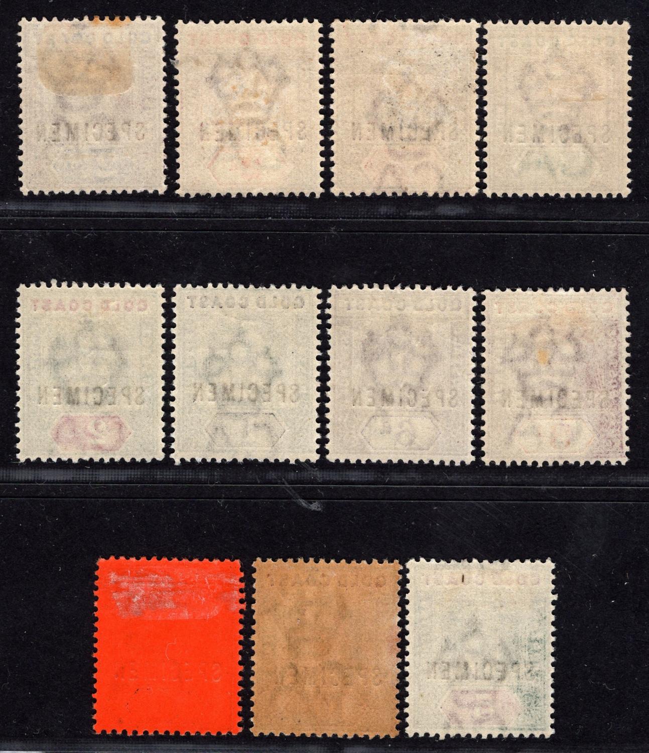 GOLD COAST-1902 Set to 20/- with SPECIMEN OVPT Sg 38s-48s LIGHTLY ...