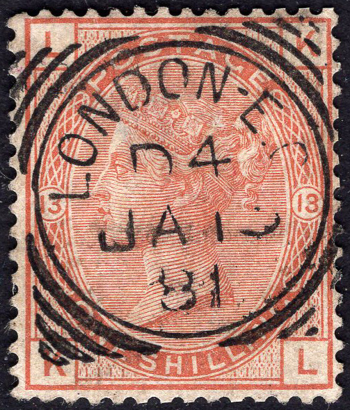 GB-Sg 151 1/- Orange Brown