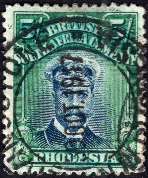 RHODESIA-1913-19 5/- Deep Blue & Blue-Green Sg 239 GOOD USED | Imperium ...