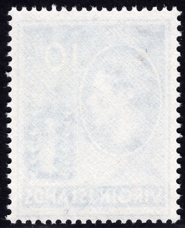 BRITISH VIRGIN ISLANDS-1947 10/- Blue Sg 120 UNMOUNTED MINT - Image 2