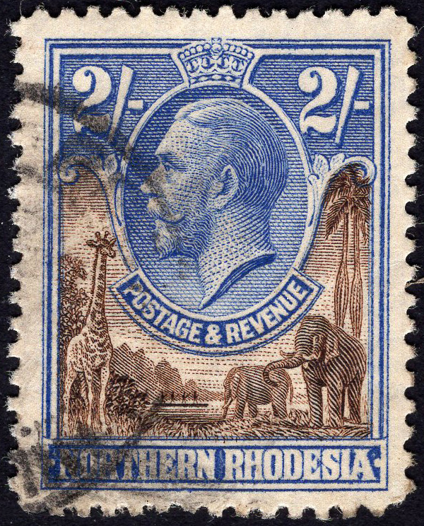 NORTHERN RHODESIA-1929 3/- Violet & Blue Sg 13 GOOD USED | Imperium ...