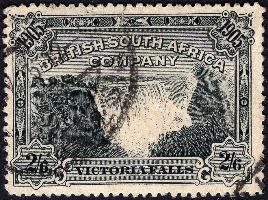 RHODESIA-1905 Victoria-Falls 2/6 Black Sg 98 GOOD USED | Imperium ...