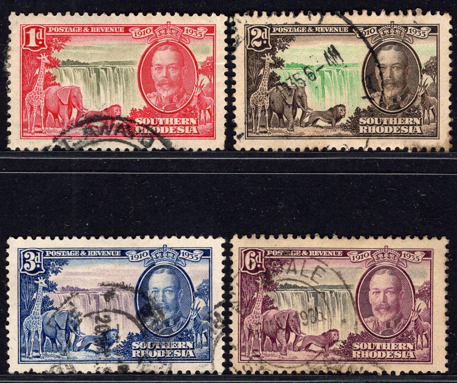 SOUTHERN RHODESIA-1935 Silver Jubilee Set Sg 31-34 GOOD USED | Imperium ...