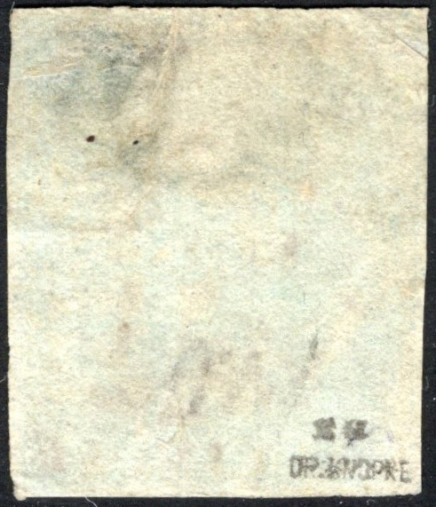 BARBADOS-1852-55 (1d) Blue - Image 2