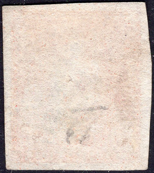 MAURITIUS-1858-62 (6d) Vermilion - Image 2