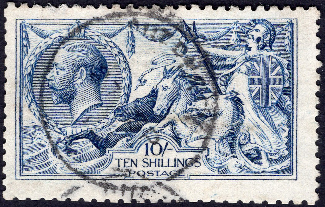 GB-Sg 412 10/- Blue