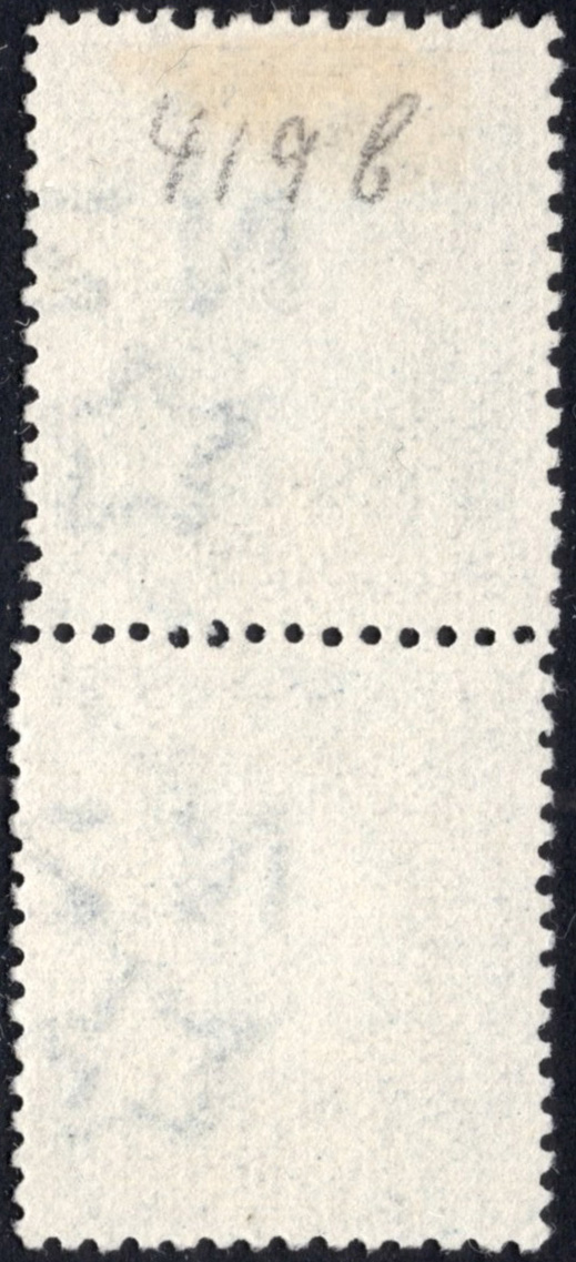 NEW ZEALAND-1915-30 2½d Blue Mixed Perf Vertical Pair - Image 2