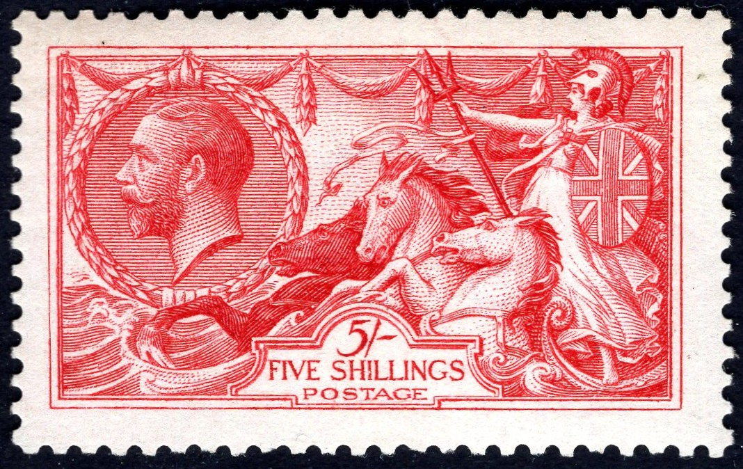 GB-Sg 401 5/- Rose Carmine